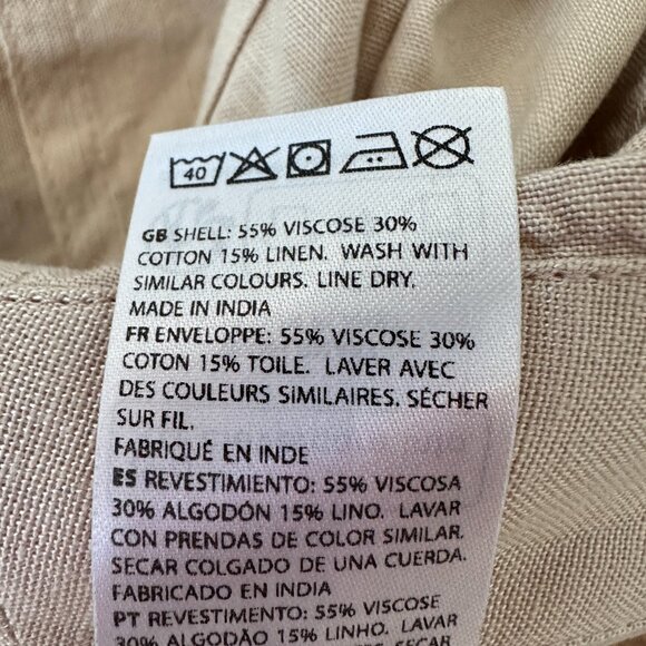 NA-KD Mid Waist Linen Mix Pants - Picture 13 of 15